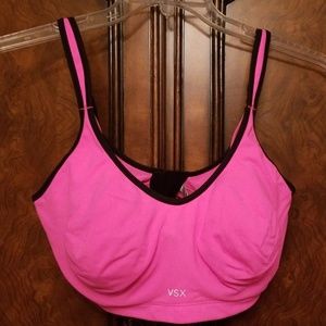 Victoria's Secret Pink and Black VSX Sports Bra